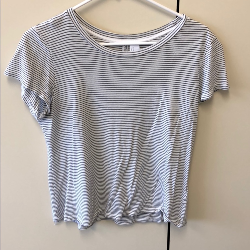 Black and White Stripped Short Sleeve.